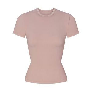 Skims x Nike Ribbed Seamless Short Sleeve Top